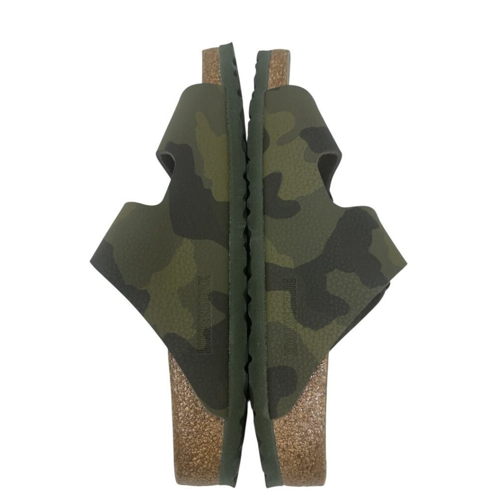 New Birkenstock Arizona Soft Footbed Birko-Flor Desert Storm Camo Green Clogs 9 - Picture 5 of 9